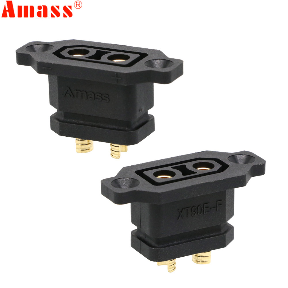 6S Lipo Battery 22.2V 5000Mah - 女性用バッテリーコネクタ,Amass-XT90E-Fゴールドメッキ,XT90e,Xt90,取り外し可能なコネクタ,黄色,黒のソケット2個