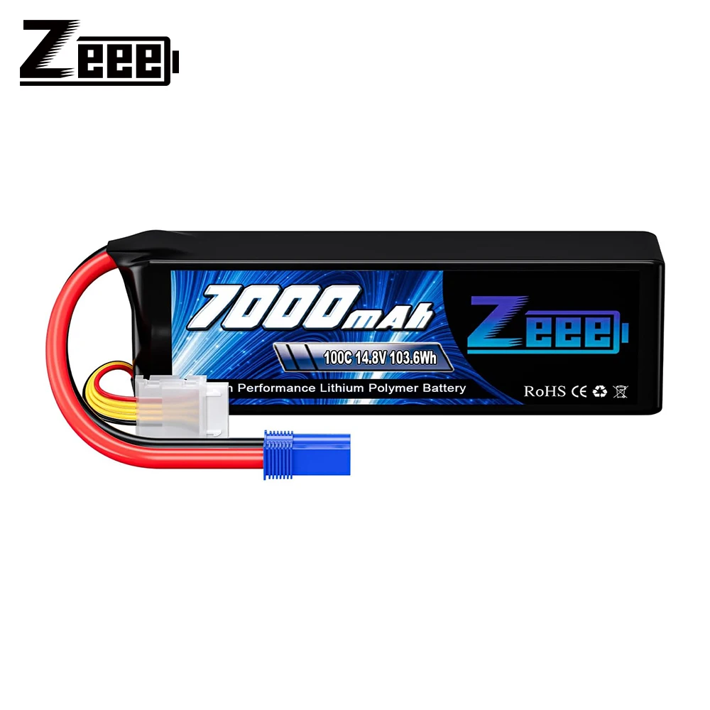 6S Lipo Battery 22.2V 5000Mah - Zeee-fpv-ドローンリポバッテリー,ec5プラグ付きソフトケース,rcカーアクセサリー,飛行機レース,ホビーパーツ,4s,7000mah,14.8v,100c