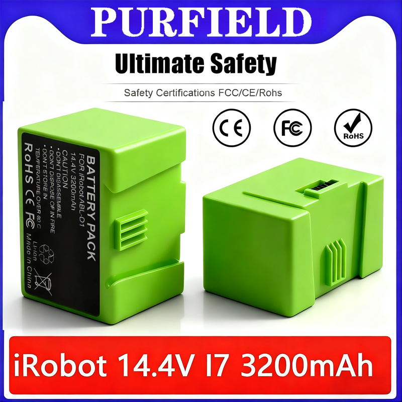 4S Lipo Battery 14.8V 6000Mah - PURFIELD 14.4V 5000MAH 純正交換部品 - ルンバe