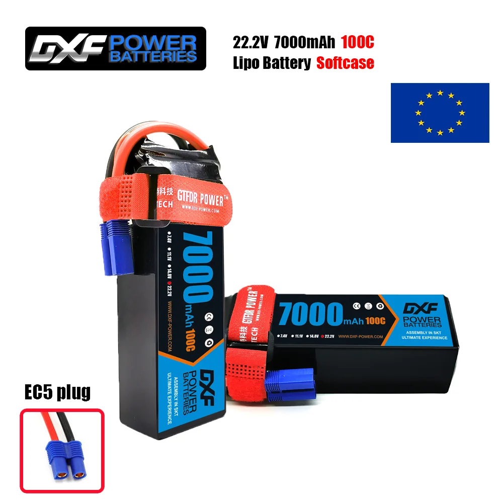 DXF 6S リポバッテリー 22.2V 7000mAh 1 - 6S Lipo Battery 22.2V 5000Mah のレビューと価格