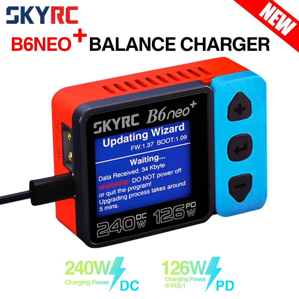 SkyRC NEW B6neo+ DC 240W PD 12 - Skyrc B6 Neo Smart Charger のレビューと価格