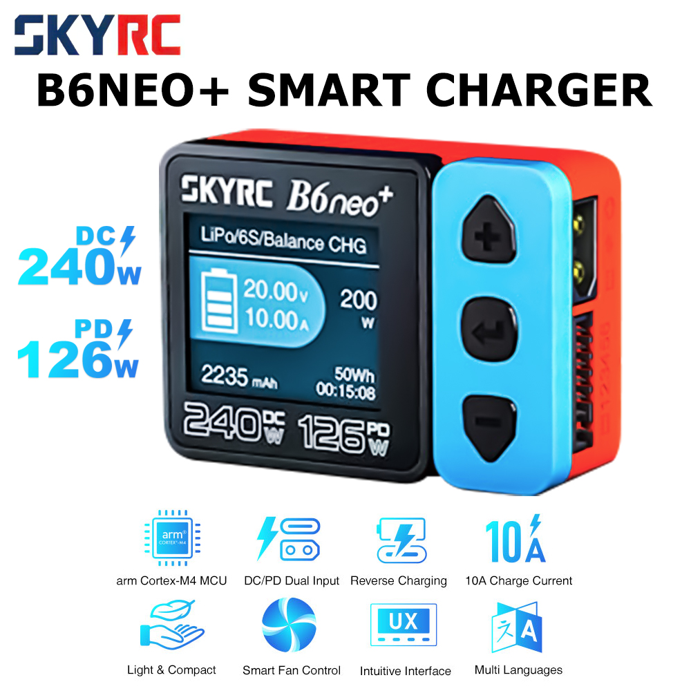 SkyRC NEW B6neo+ DC 240W PD 12 - Skyrc B6 Neo Smart Charger のレビューと価格